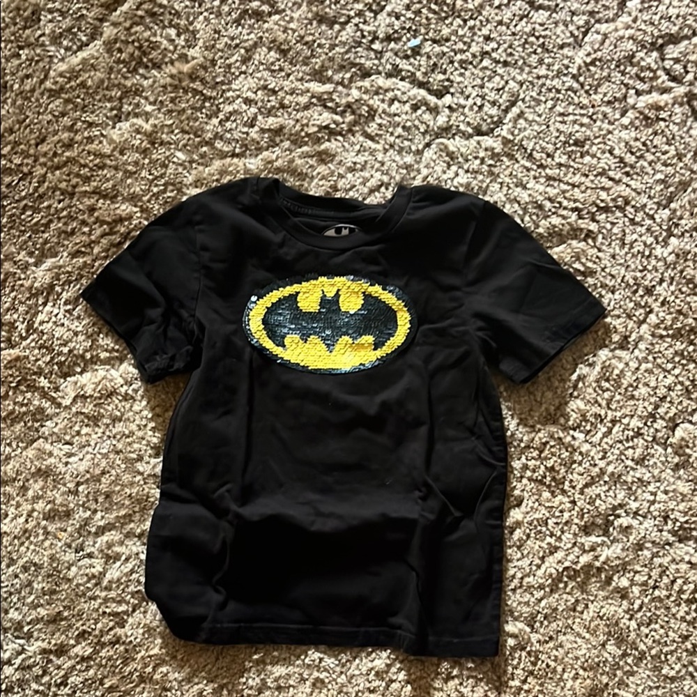 Batman Black and Yellow Kids Short Sleeve Tee